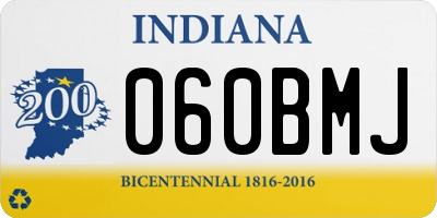 IN license plate 060BMJ