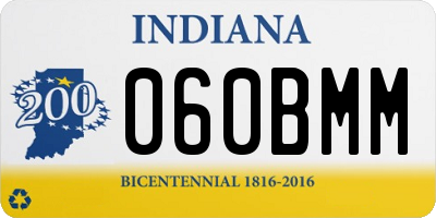 IN license plate 060BMM