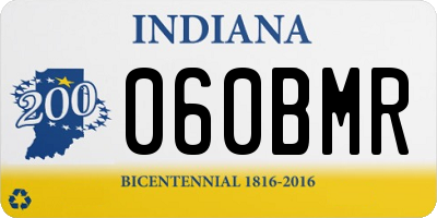 IN license plate 060BMR