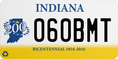IN license plate 060BMT