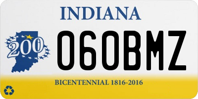 IN license plate 060BMZ