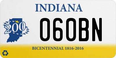 IN license plate 060BN