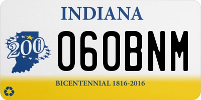 IN license plate 060BNM