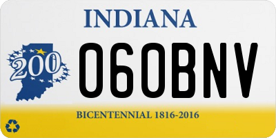 IN license plate 060BNV