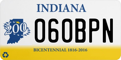 IN license plate 060BPN