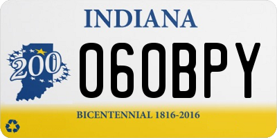 IN license plate 060BPY