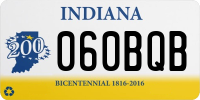 IN license plate 060BQB