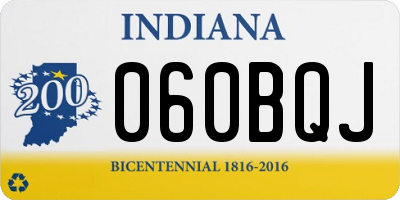 IN license plate 060BQJ
