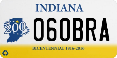 IN license plate 060BRA