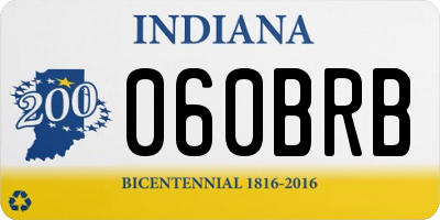 IN license plate 060BRB