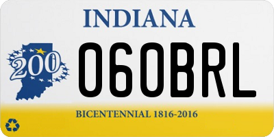 IN license plate 060BRL