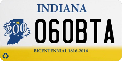 IN license plate 060BTA