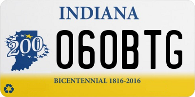 IN license plate 060BTG