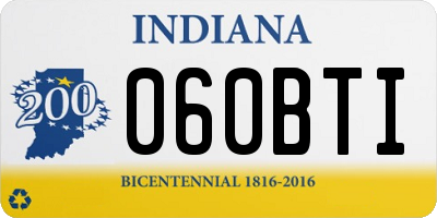 IN license plate 060BTI