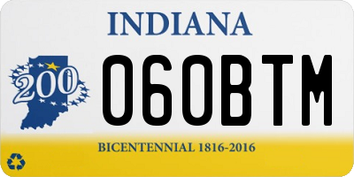 IN license plate 060BTM