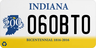 IN license plate 060BTO