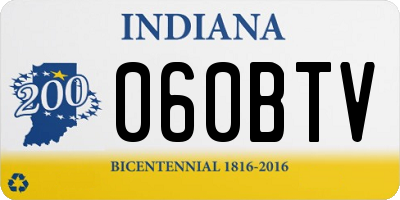 IN license plate 060BTV