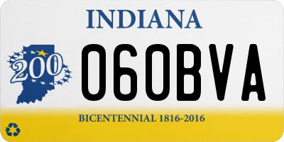 IN license plate 060BVA