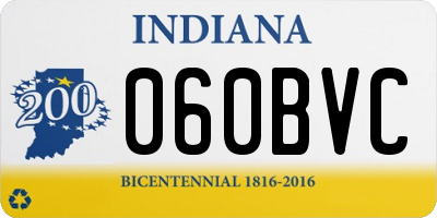 IN license plate 060BVC