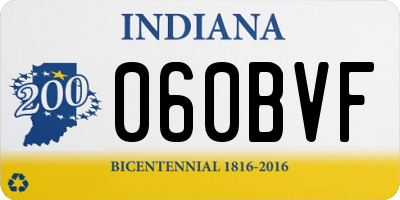 IN license plate 060BVF