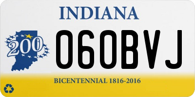 IN license plate 060BVJ