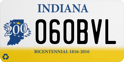 IN license plate 060BVL