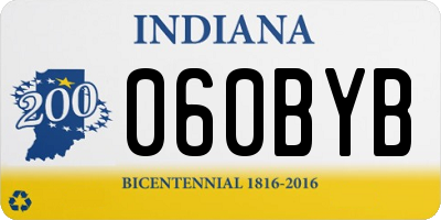 IN license plate 060BYB