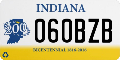 IN license plate 060BZB