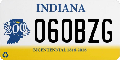 IN license plate 060BZG