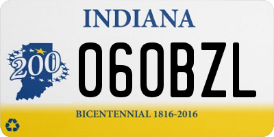 IN license plate 060BZL