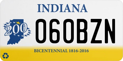 IN license plate 060BZN