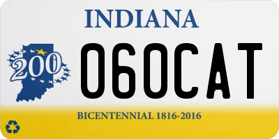 IN license plate 060CAT