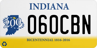 IN license plate 060CBN