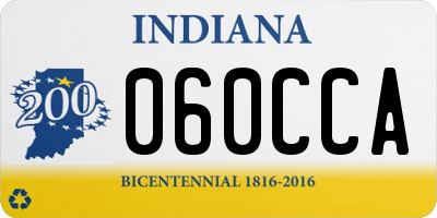 IN license plate 060CCA