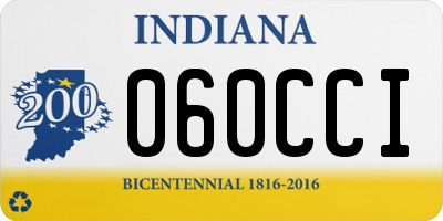 IN license plate 060CCI