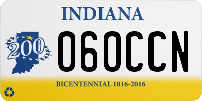 IN license plate 060CCN