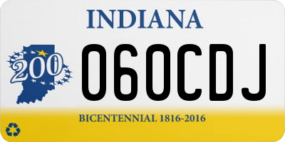 IN license plate 060CDJ