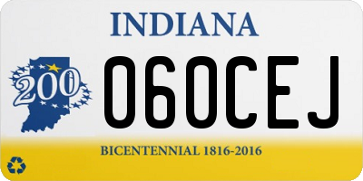 IN license plate 060CEJ