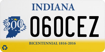 IN license plate 060CEZ