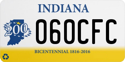 IN license plate 060CFC