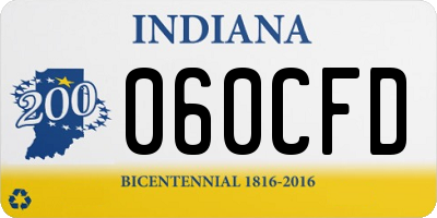 IN license plate 060CFD
