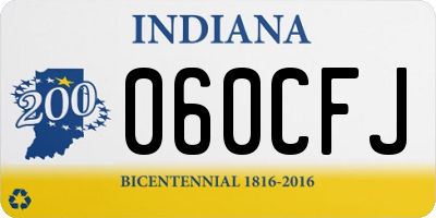 IN license plate 060CFJ