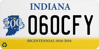 IN license plate 060CFY