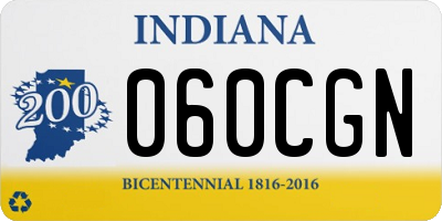 IN license plate 060CGN