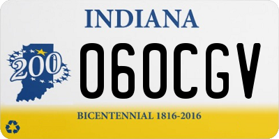 IN license plate 060CGV