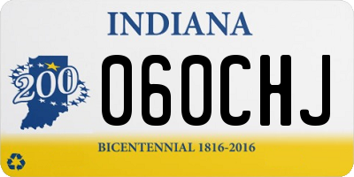 IN license plate 060CHJ