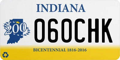 IN license plate 060CHK