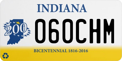 IN license plate 060CHM