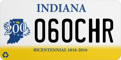 IN license plate 060CHR