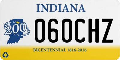 IN license plate 060CHZ